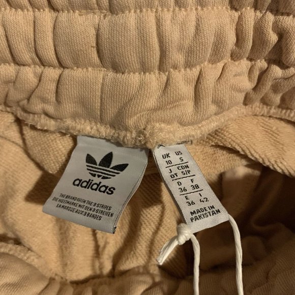 Adidas‎ Jogger Pants Women's Small Halo Blush Cotton Drawstring Fitted 7552 - Picture 8 of 10